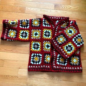 Hand made granny square sweater